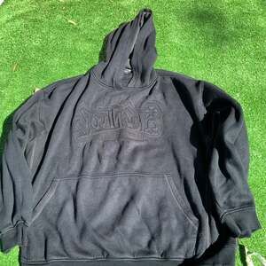 Vintage Southpole Y2K Black Embossed Embroidered Logo Hoodie Mens XXL